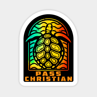 Pass Christian Mississippi Sea Turtle MS Sticker